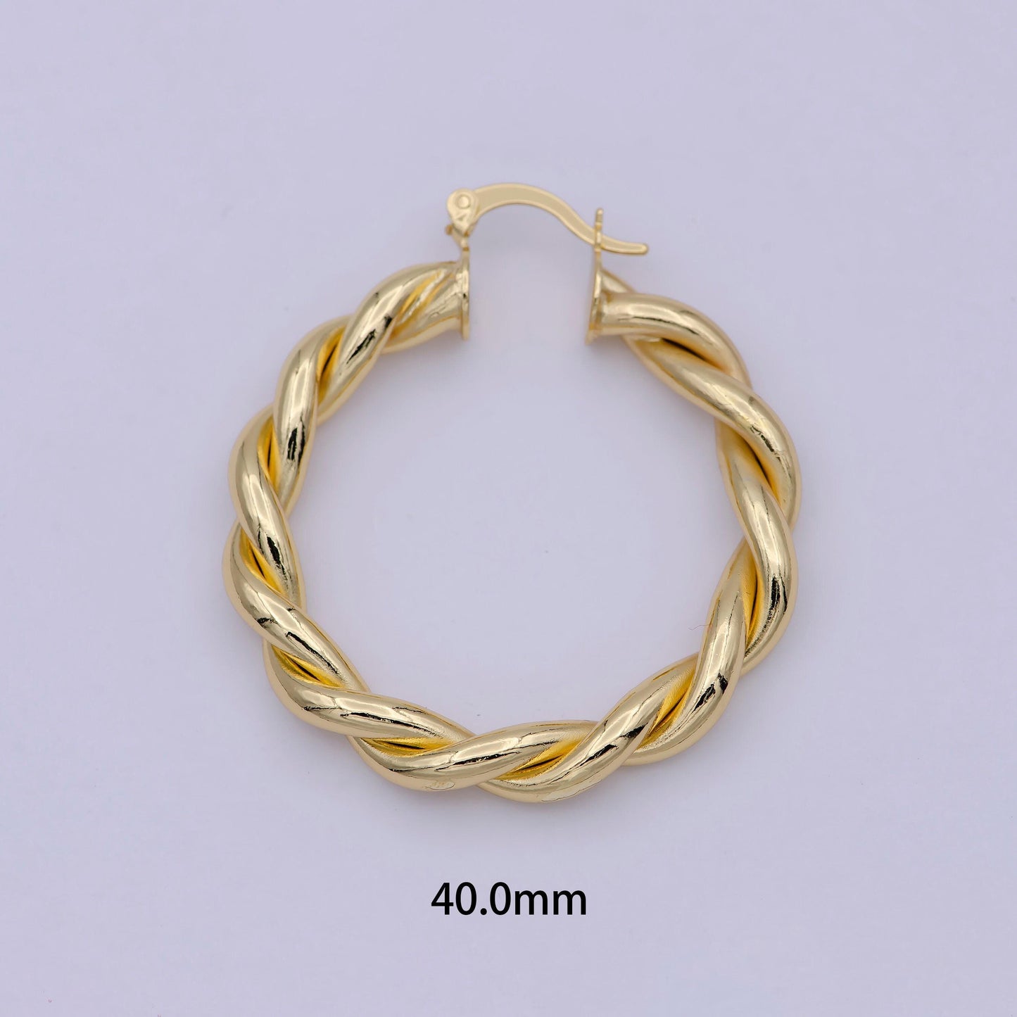 Gold circle twisted hoop, 24k gold fill hoop, twisted hoop, gold hoop earrings, dainty minimalist hoops wholesale jewelry t-335