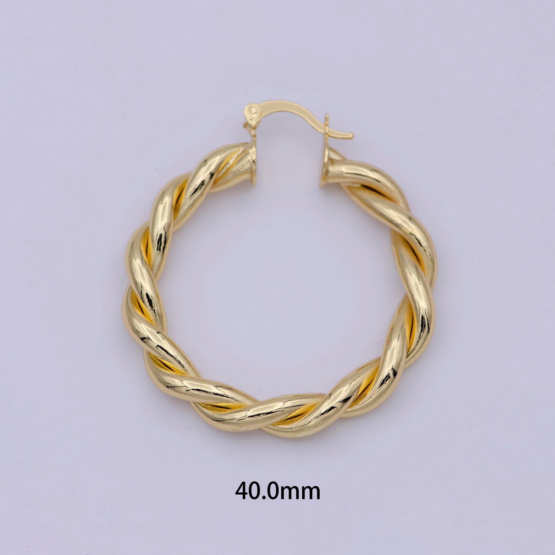 Gold circle twisted hoop, 24k gold fill hoop, twisted hoop, gold hoop earrings, dainty minimalist hoops wholesale jewelry t-335