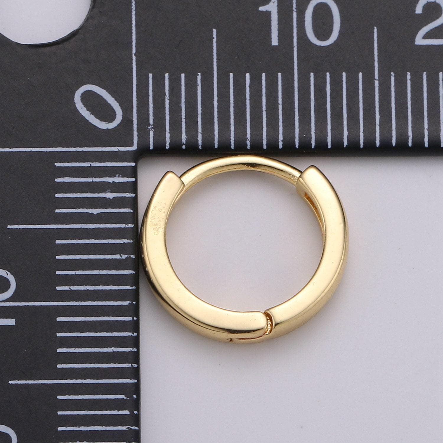 Minimalist huggie hoop earring, tiny round hoop earring minimalist cartilage huggee hoop earring 14k gold earring