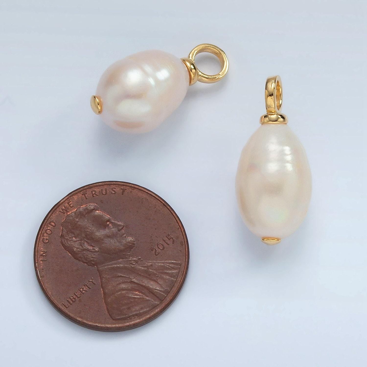 Dainty pearl teardrop charm diy white mother of pearl charm for wedding jewelry making supply p1865