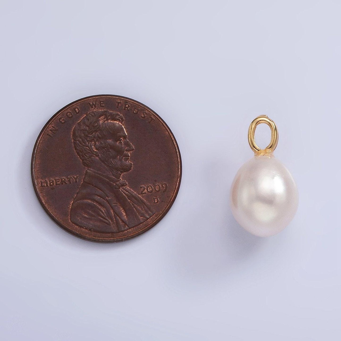 Big hole 14k gold filled 15mm shell pearl button drop for wedding minimalist jewelry for necklace earring component | p1658