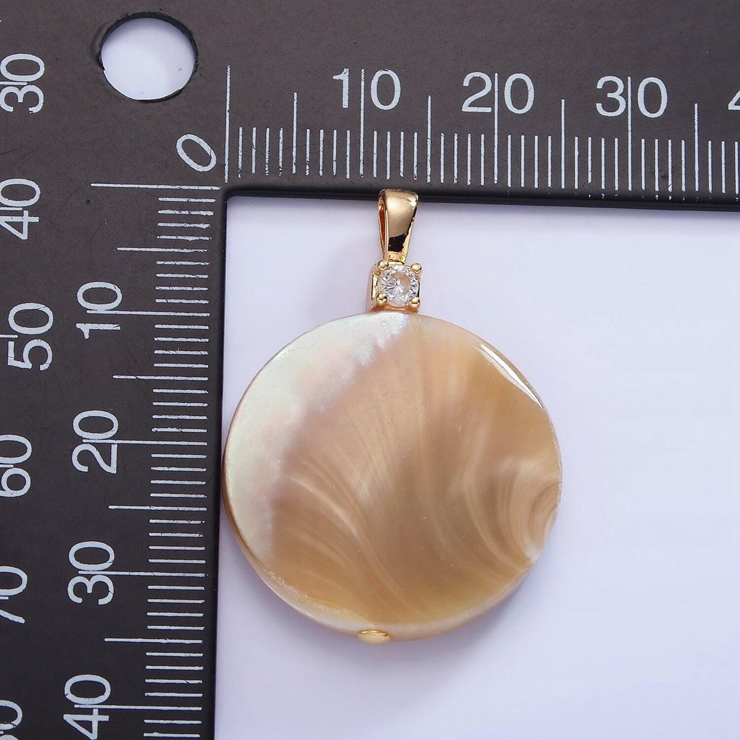 24mm beautiful mauve champagne white brown round coin pearl charm genuine freshwater shell mermaid pearls pendant cz bail for charm p-1576