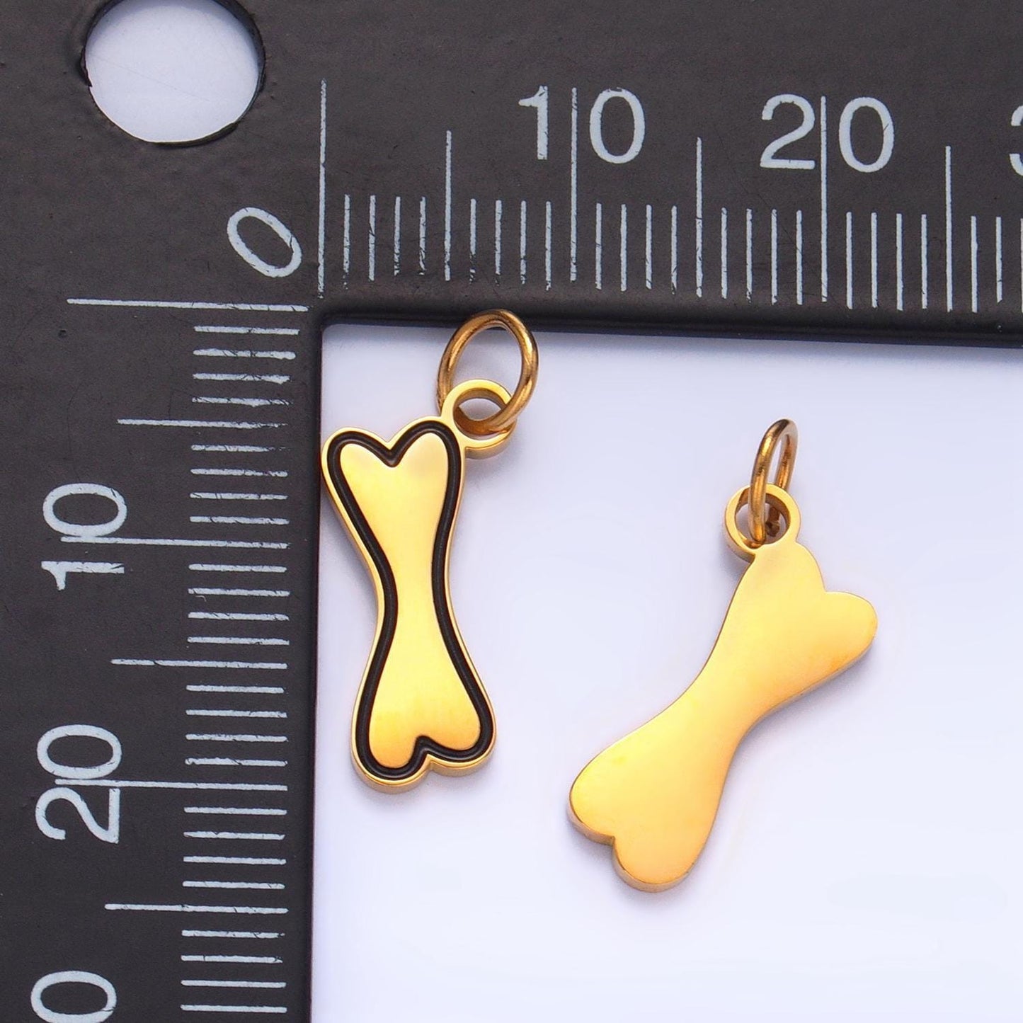 Dainty stainless steel dog bone charm cute pets pendant kawaii charm bracelet necklace for diy jewelry making supply kids jewelry p1315