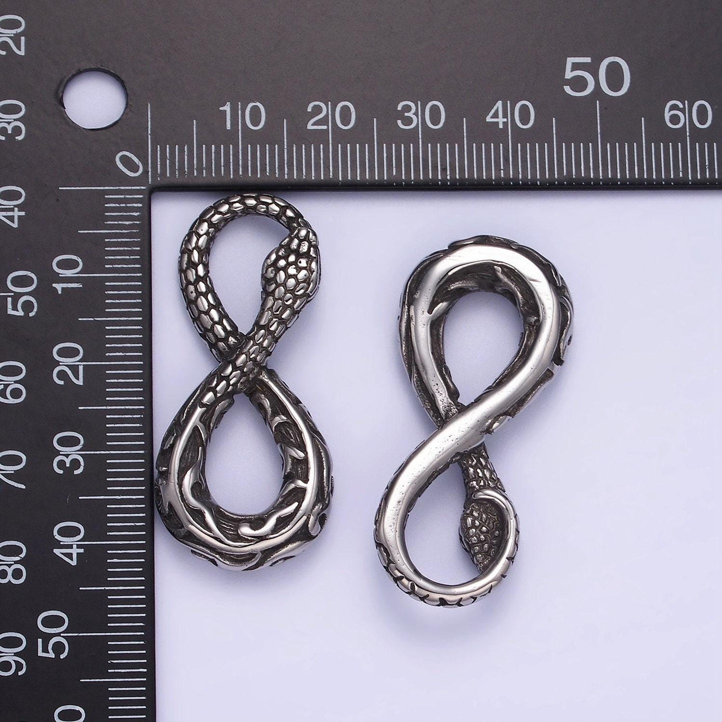 Infinity gothic jewelry men's stainless steel animal snake pendant necklace serpent jewelry inspired p-946