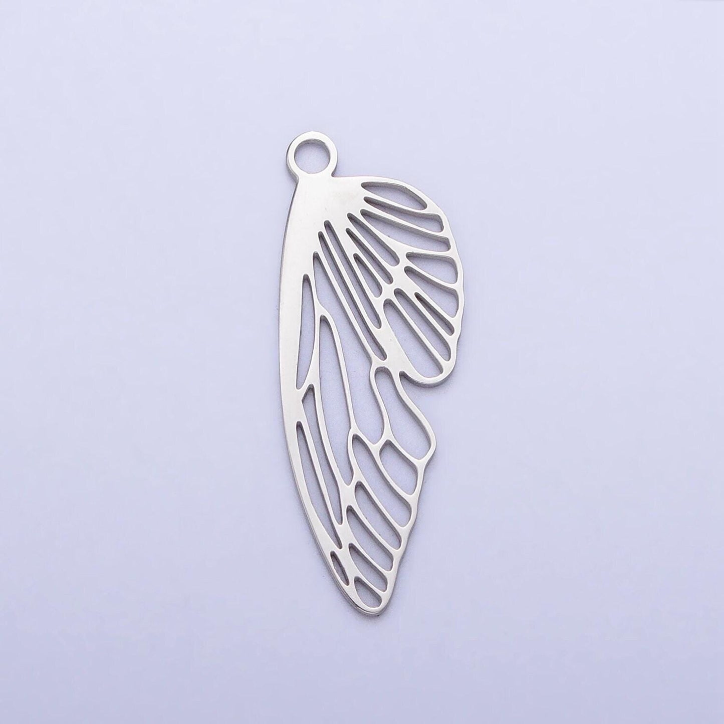 Mini stainless steel butterfly wing charm in gold & silver laser cut insect pendant lead nickel free tarnish free | p925