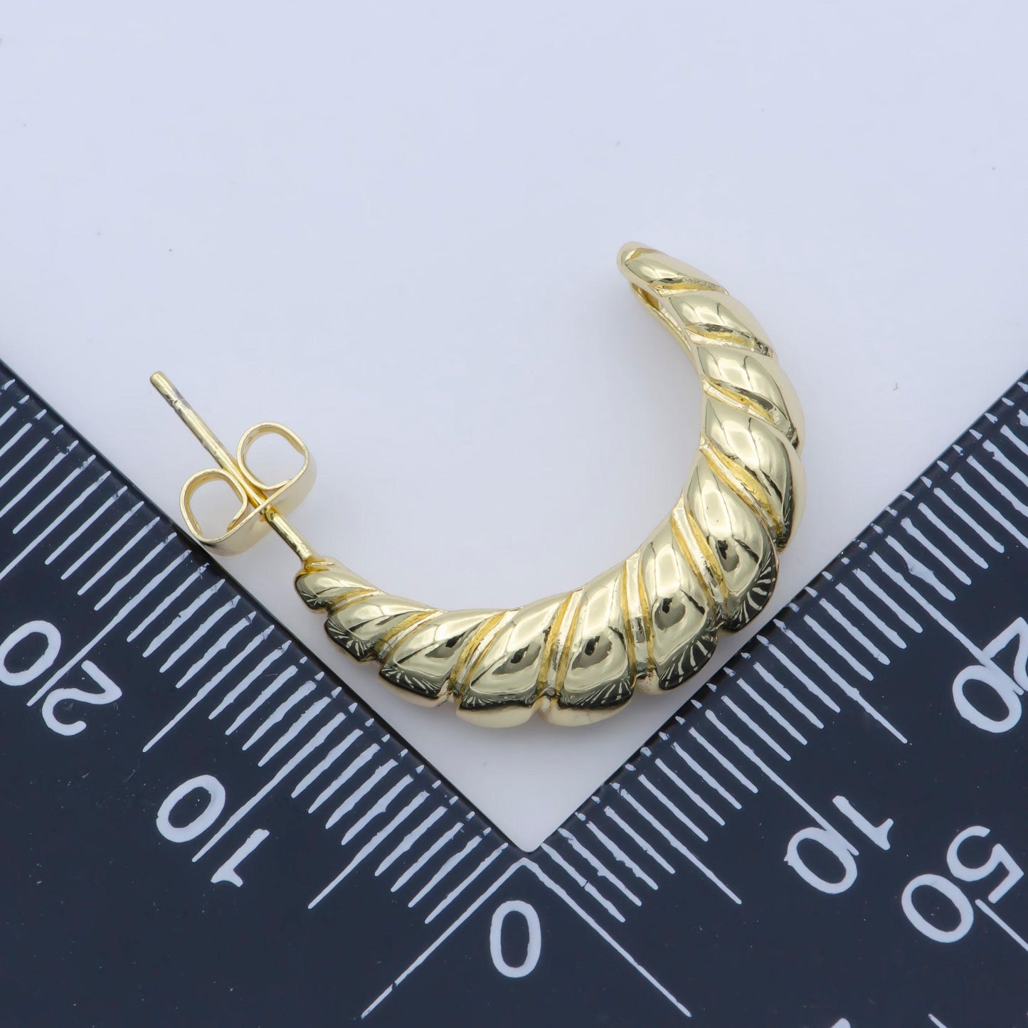 Dainty 14k gold filled croissant hoop earring gold hoop earring gift hoops hypoallergenic earring for everyday wear