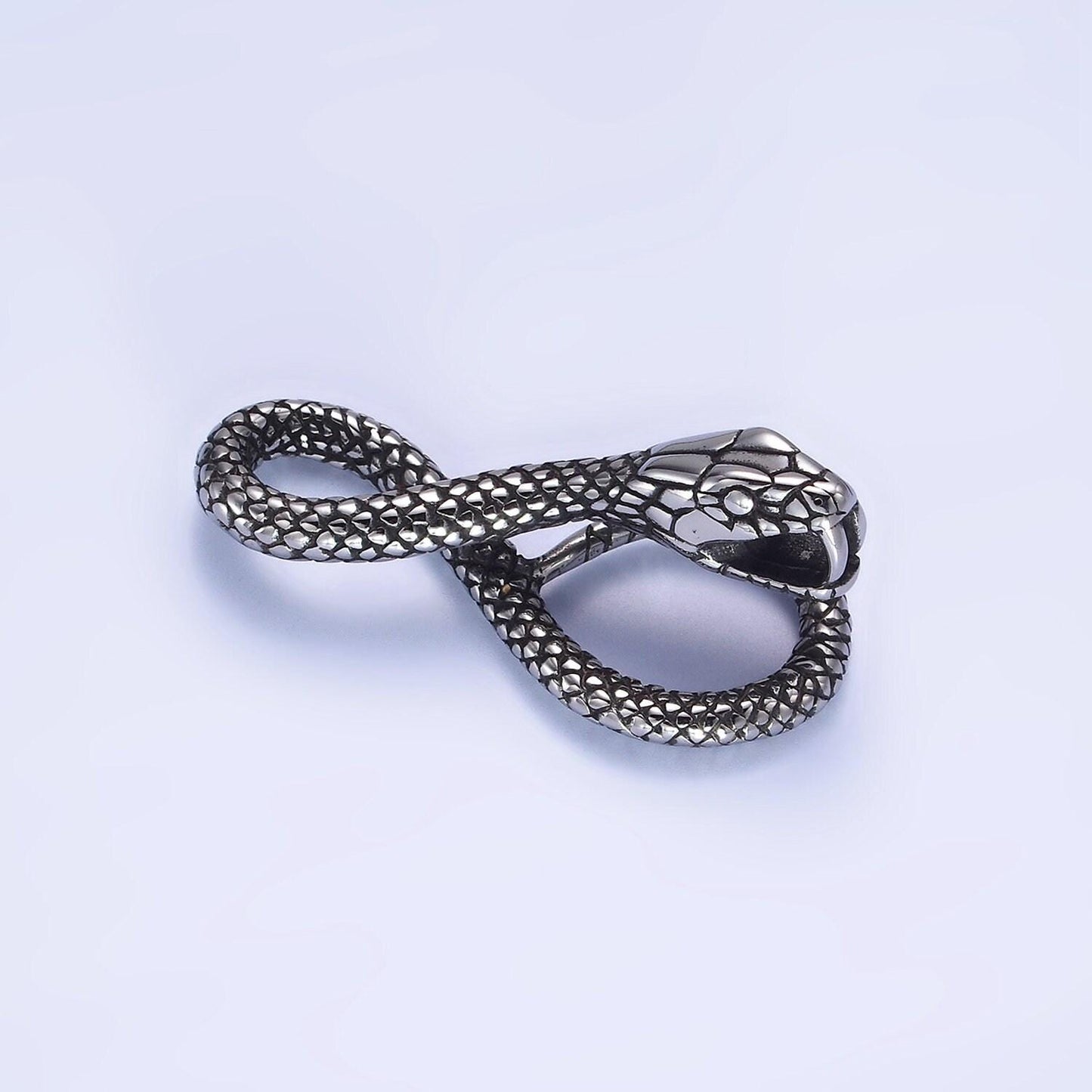 Gothic jewelry men's stainless steel animal snake pendant necklace serpent jewelry inspired