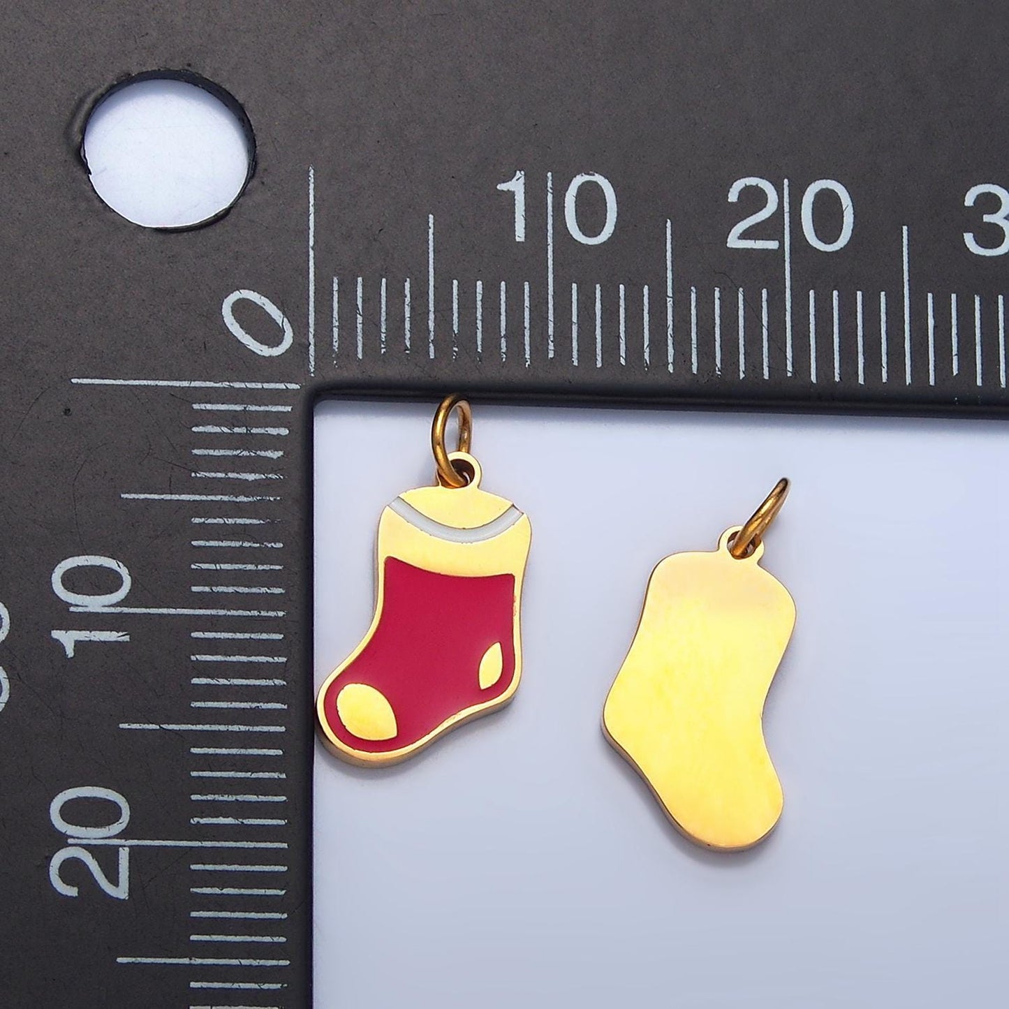 Limited edition gold santa claus reindeer snowman charm dainty gold enamel christmas charms for bracelet necklace jewelry supply