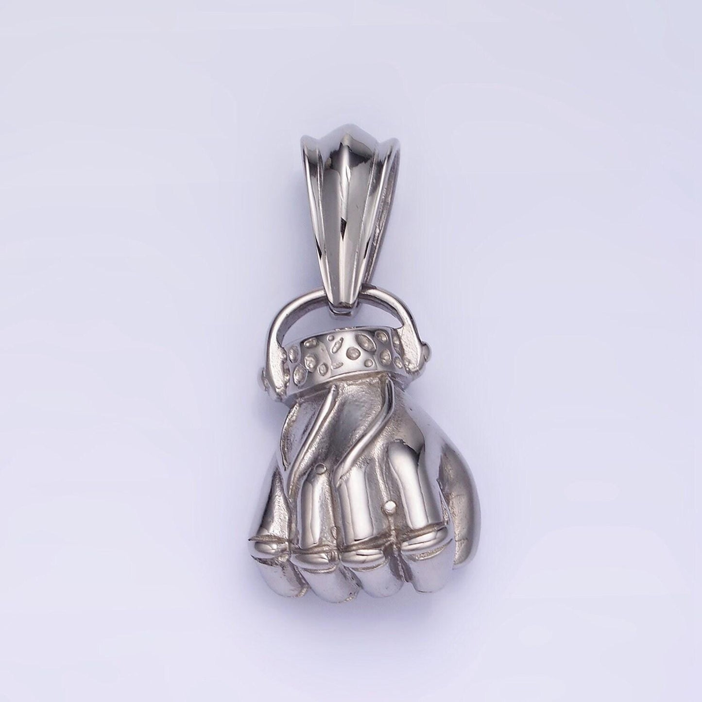 Stainless steel hand charm necklace fist hand necklace pendant gold hand gesture pendant men jewelry gifts idea p-1209