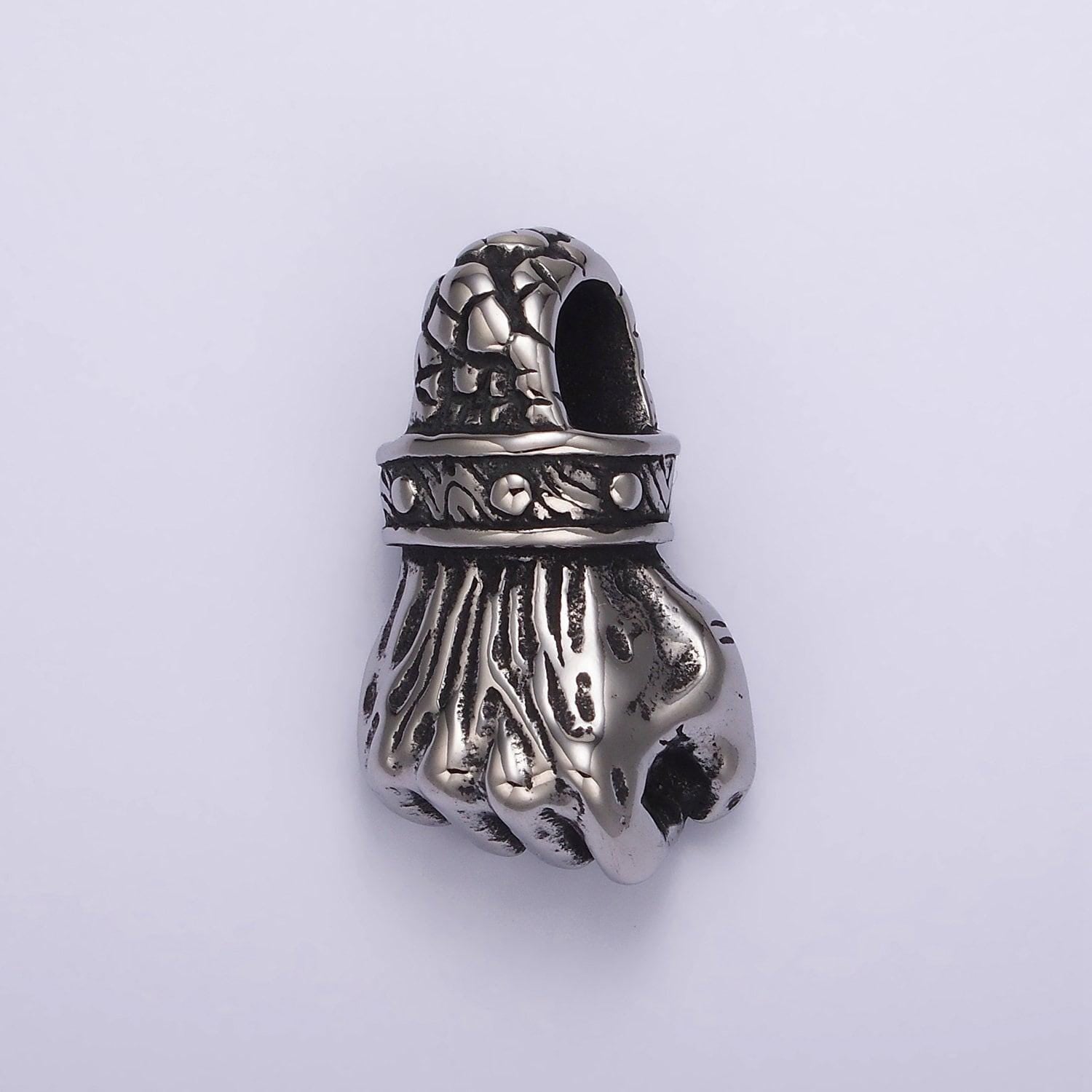 Stainless steel 34mm warrior fist charm hand gesture pendant | p-1184