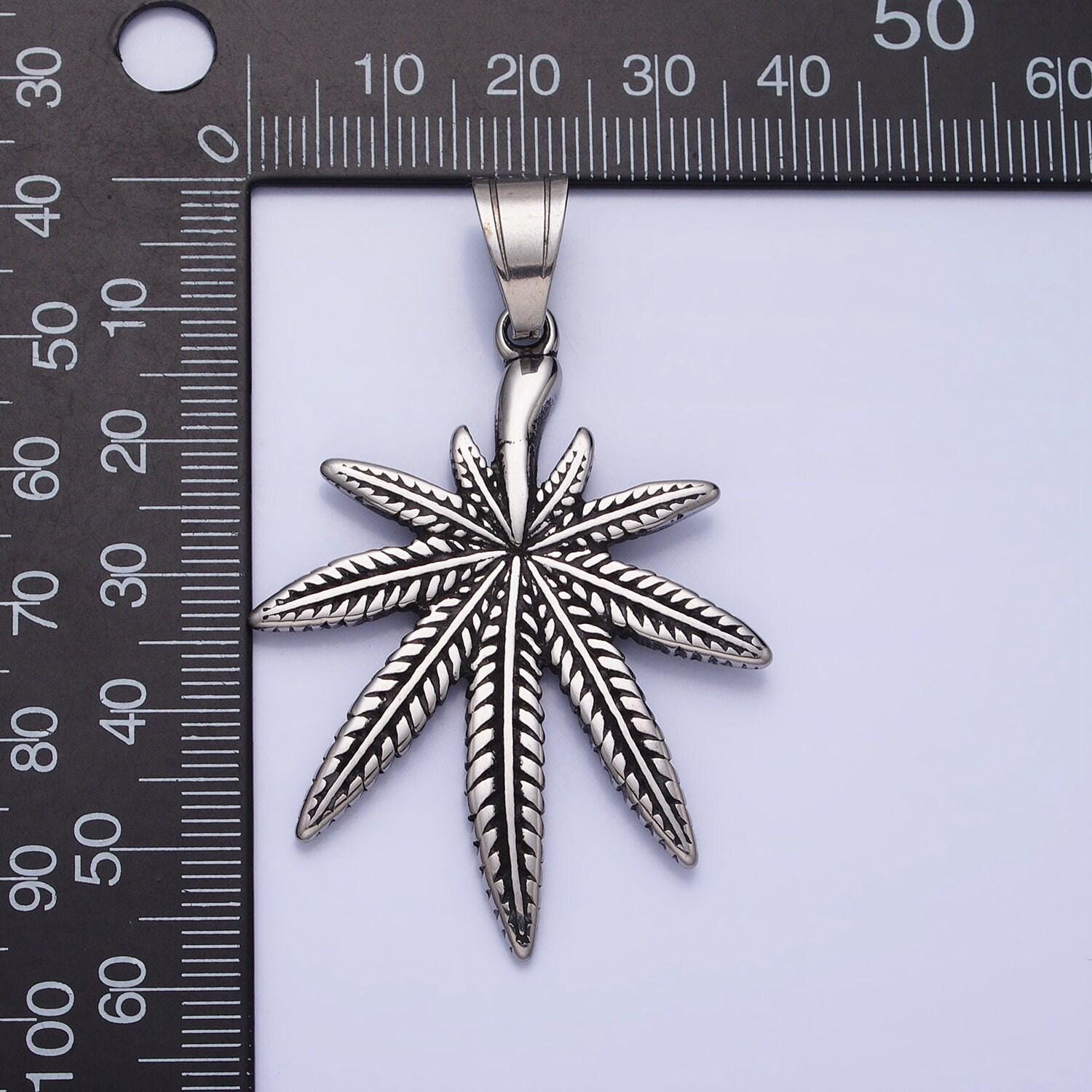 Cannabis pendant dainty marijuana leaf charm necklace bracelet earring mary jane gold silver charm 420 jewelry gift idea | p-1132