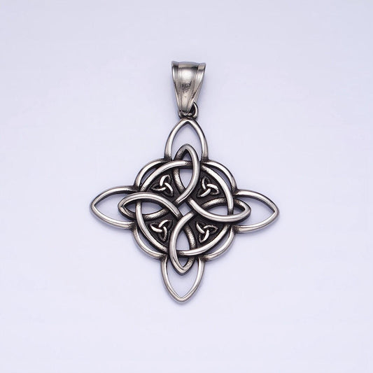 Stainless steel charm in gold & silver tag celestial pendant lead nickel free tarnish free | p-1129