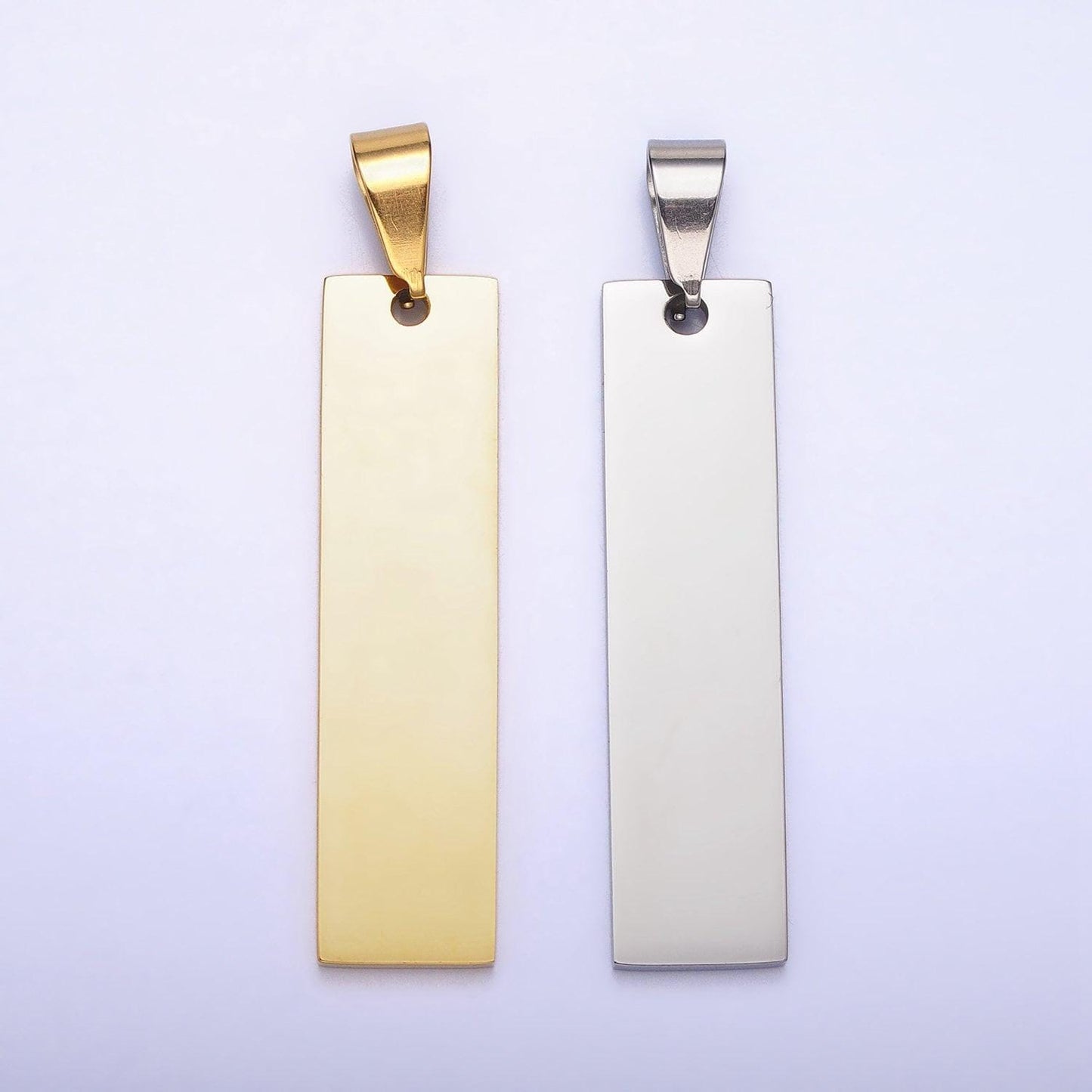 Stainless steel personalized vertical bar pendant flat name 3d pendant, engrave name date coordinate bar pendant p-1087 p-1088