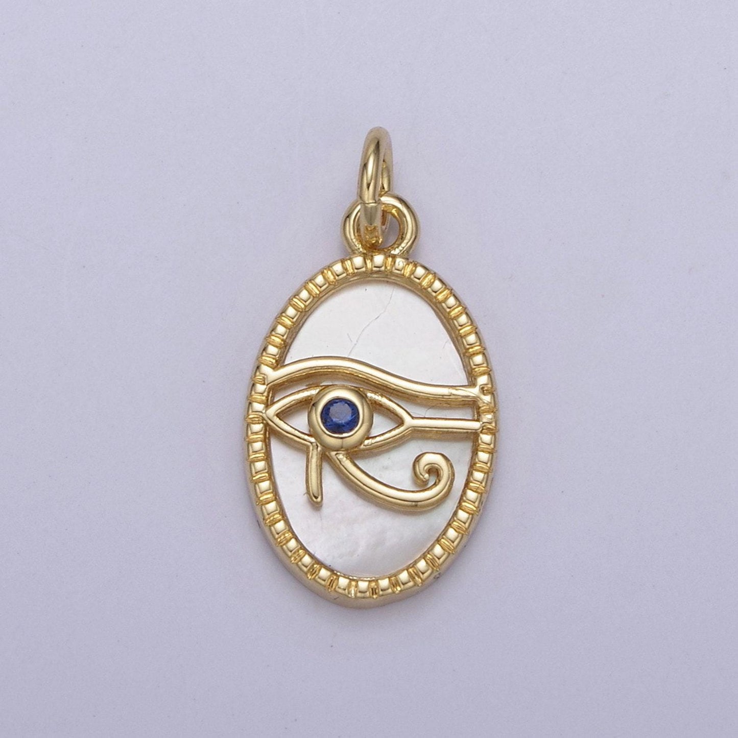 14k gold filled pearl, tiger eye, abalone shell charm pendant eye of ra charm for amulet green necklace bracelet jewelry making n-771