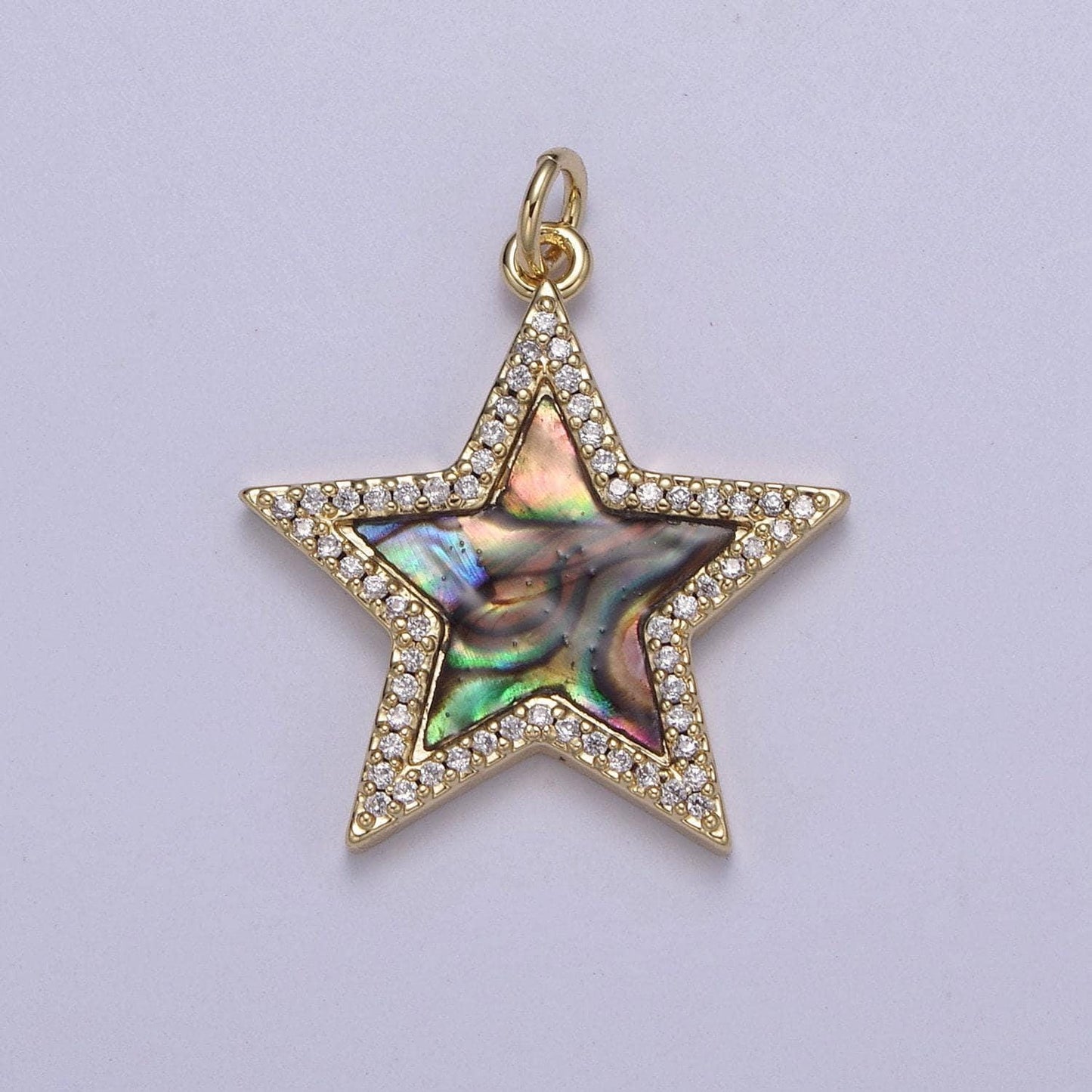 14k gold filled pearl, tiger eye, turquoise abalone shell charm pendant star charm for celestial necklace bracelet jewelry making n-657