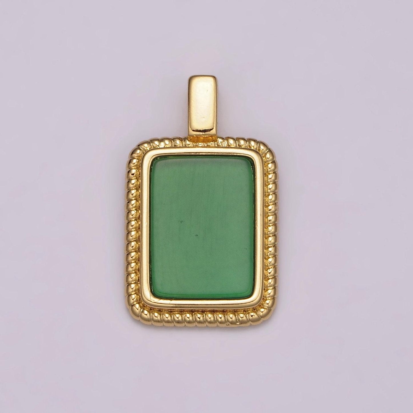Gold rectangle gemstone medallion pendant abalone,tiger eye, carnelian,onyx,green agate for classic minimalist jewelry n473~n-477