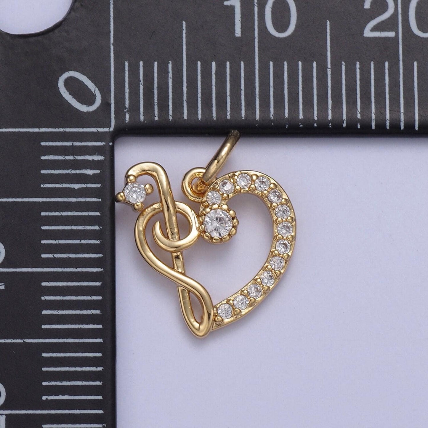 Dainty micro pave heart with ornament charm, love inspired tiny heart ornament gold filled charm for diy earring bracelet necklace supply