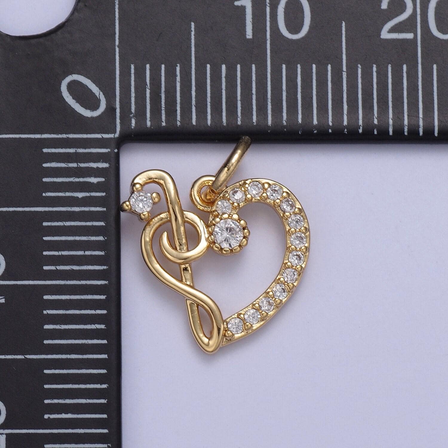 Dainty micro pave heart with ornament charm, love inspired tiny heart ornament gold filled charm for diy earring bracelet necklace supply