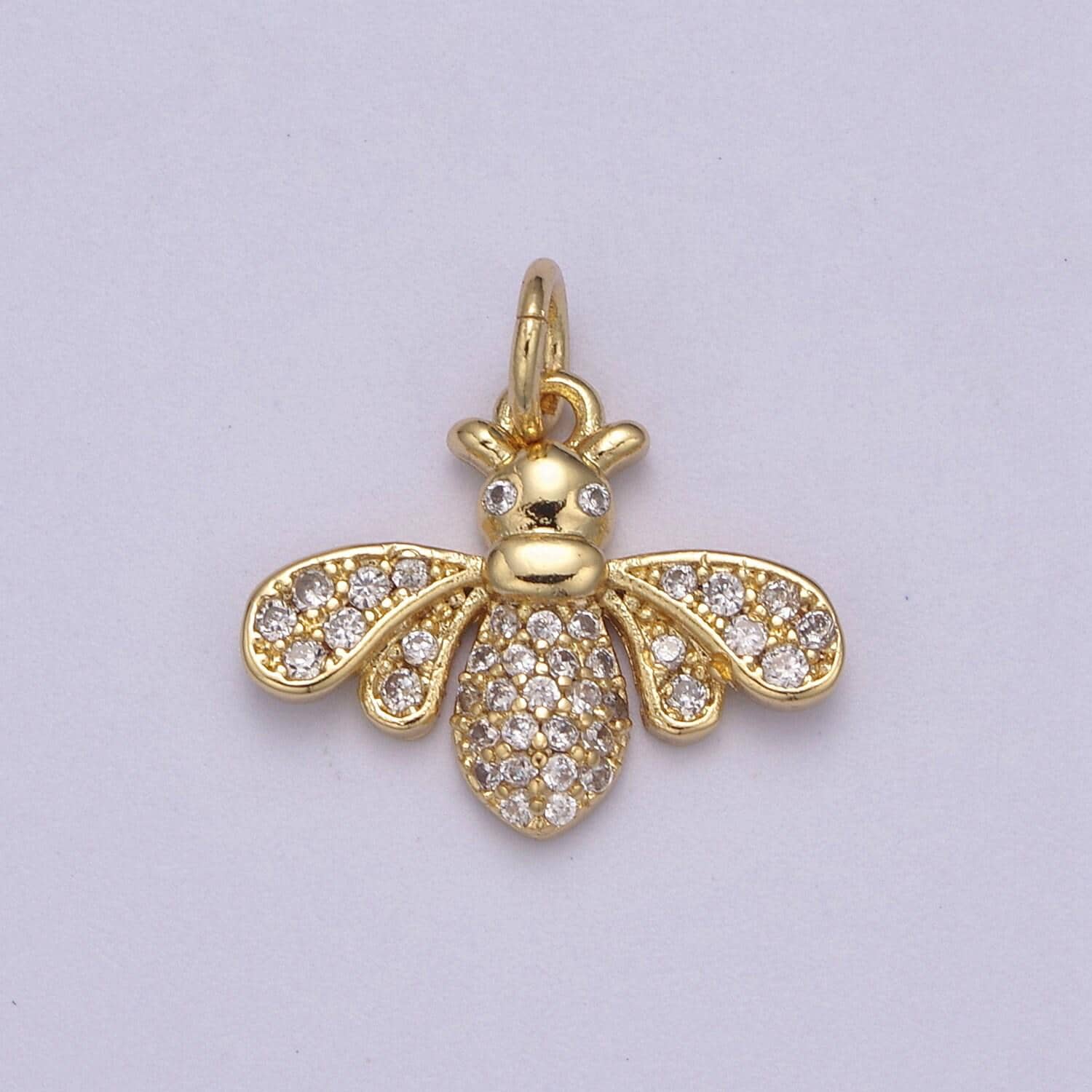 Mini gold bee pendant 14k gold filled queen honey bee charm best friend minimalist layering necklaces n-388