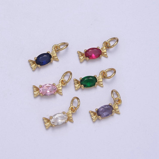 Cubic candy charm,14k gold filled candy pendant add on foodie jewelry making supplies n-375 / n-376 / n-377 / n-378 / n-379 / n-380