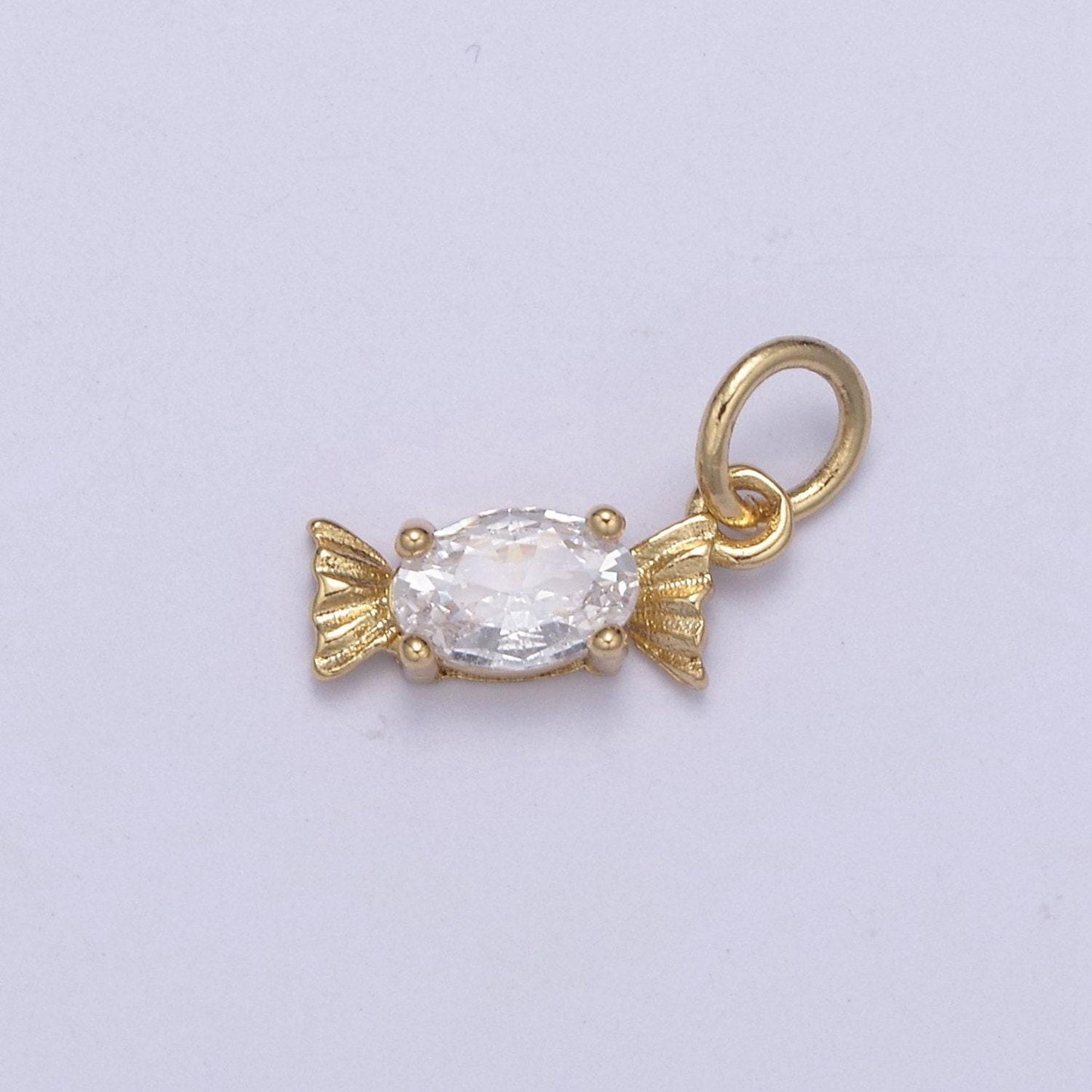 Cubic candy charm,14k gold filled candy pendant add on foodie jewelry making supplies n-378 / n-379