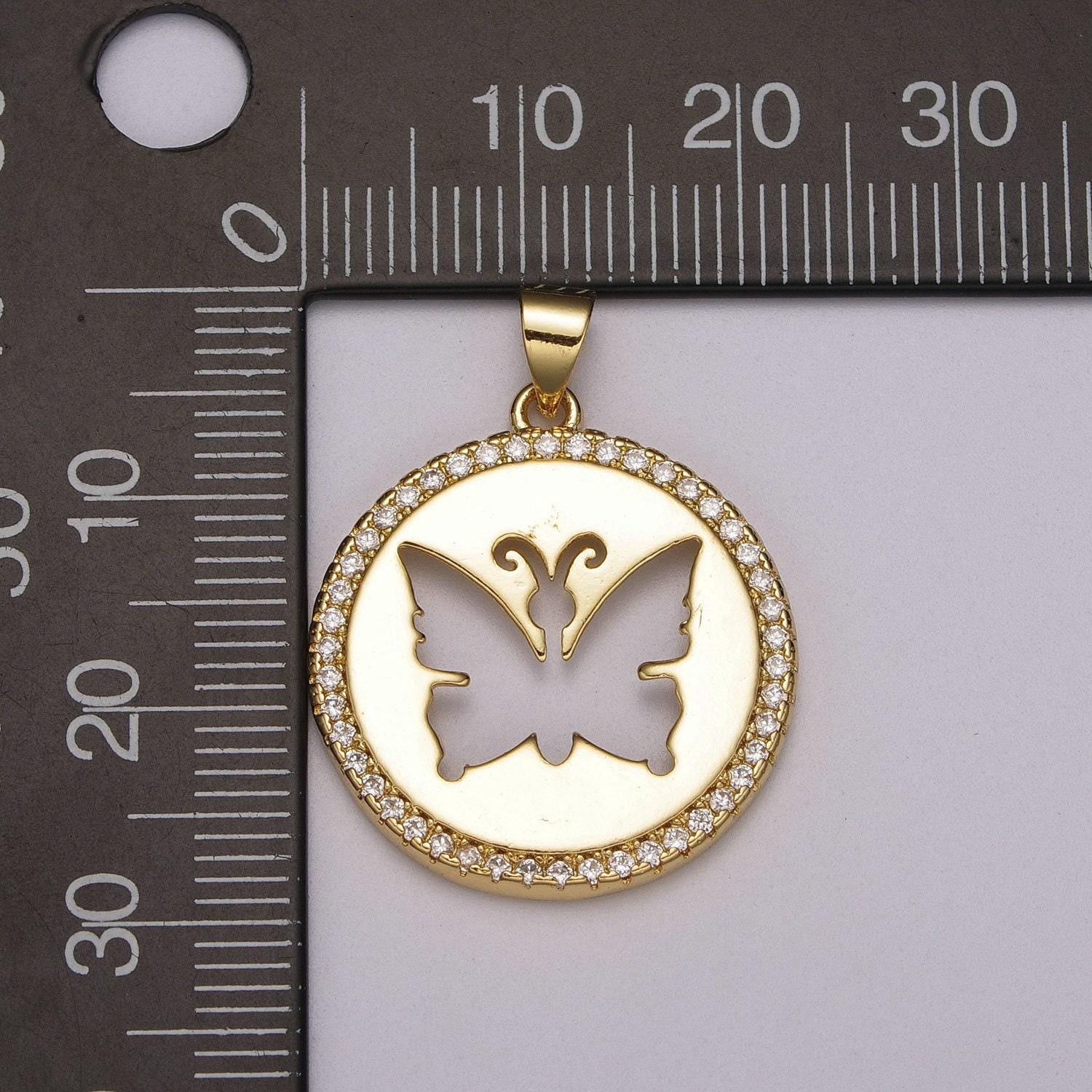 Cut out monarch necklace pendant gold butterfly charm micro pave zircon pendant mariposa animal inspired for statement jewelry,n-1402