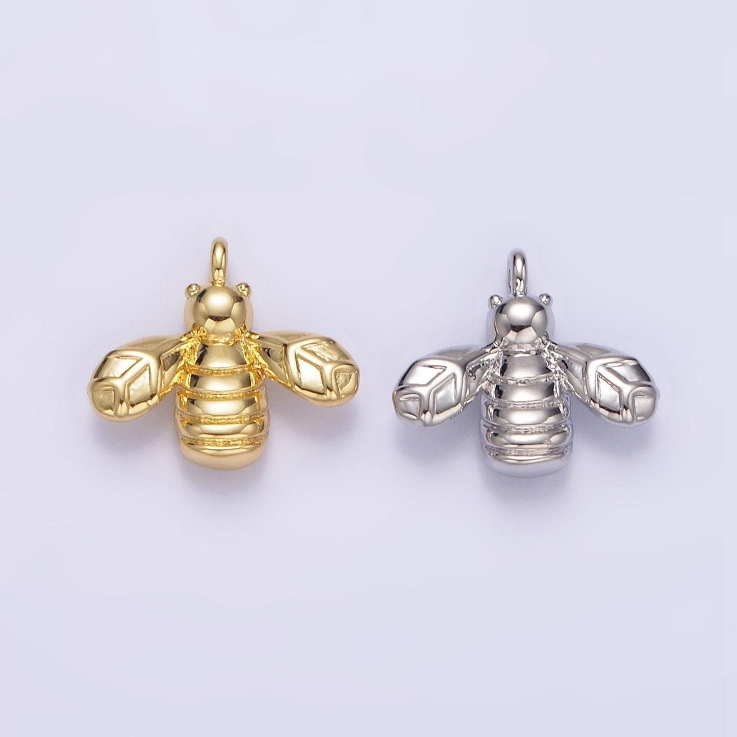 1pc 24k gold filled bee pendant charm, insect bug pendant charm, gold filled animal pendant, for diy jewelry n1087