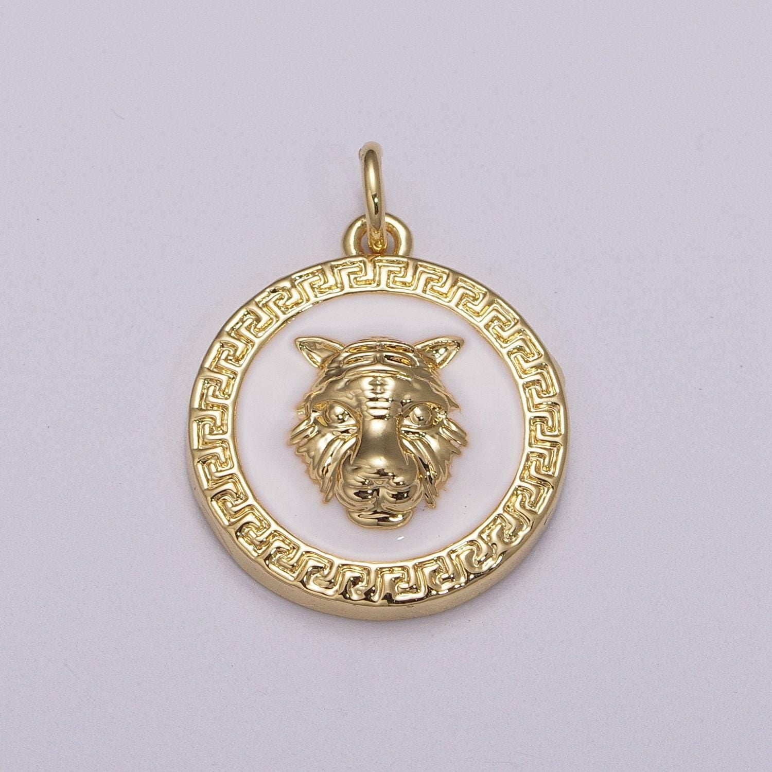 Gold fox charm, fox pendant, fox bracelet, enamel king of forest silver charm, animal charm, nature, m-904, m-905