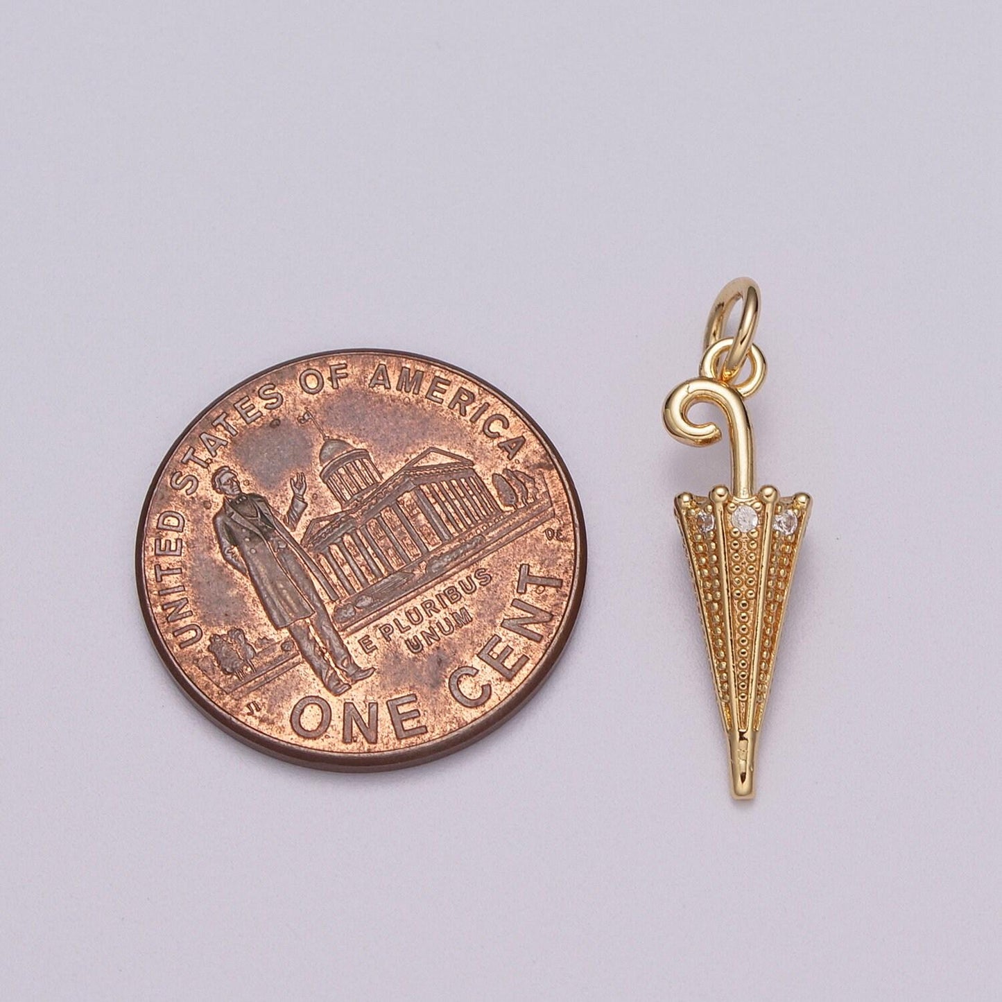 18k gold filled umbrella charm small umbrella necklace bracelet pendant diy jewelry findings