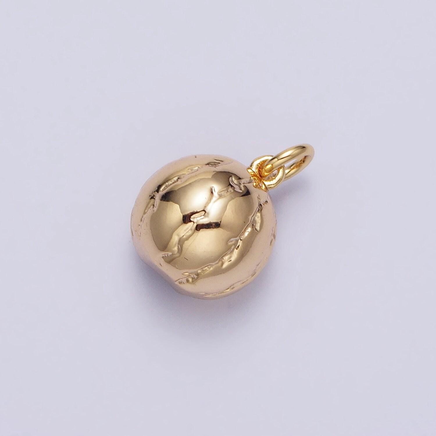 Gold watermelon charm cubic fruit charm summer foodies pendant dangle charms for bracelet necklace earring supply component