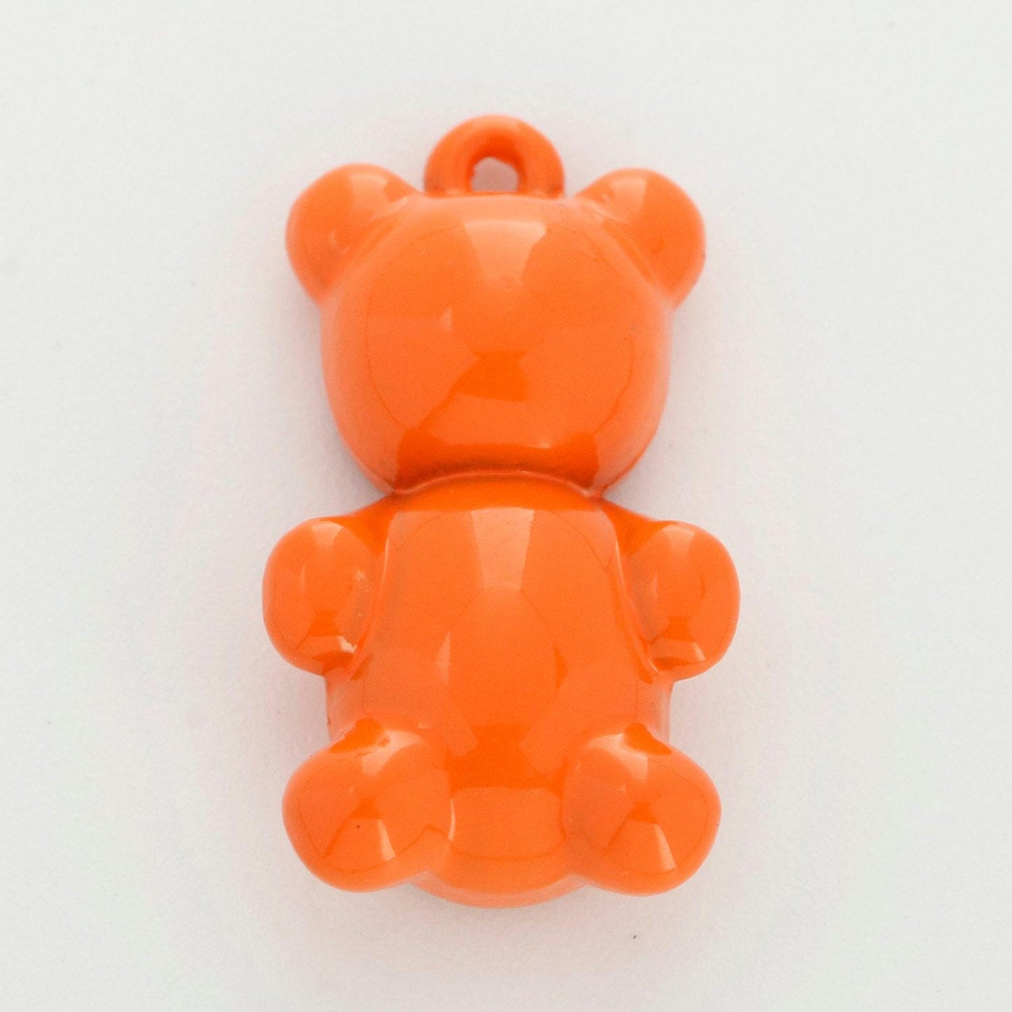 14k gold filled gummy bear pendant teddy bear charm enamel animal charm, love charm kids retro 90s trend jewelry making supply