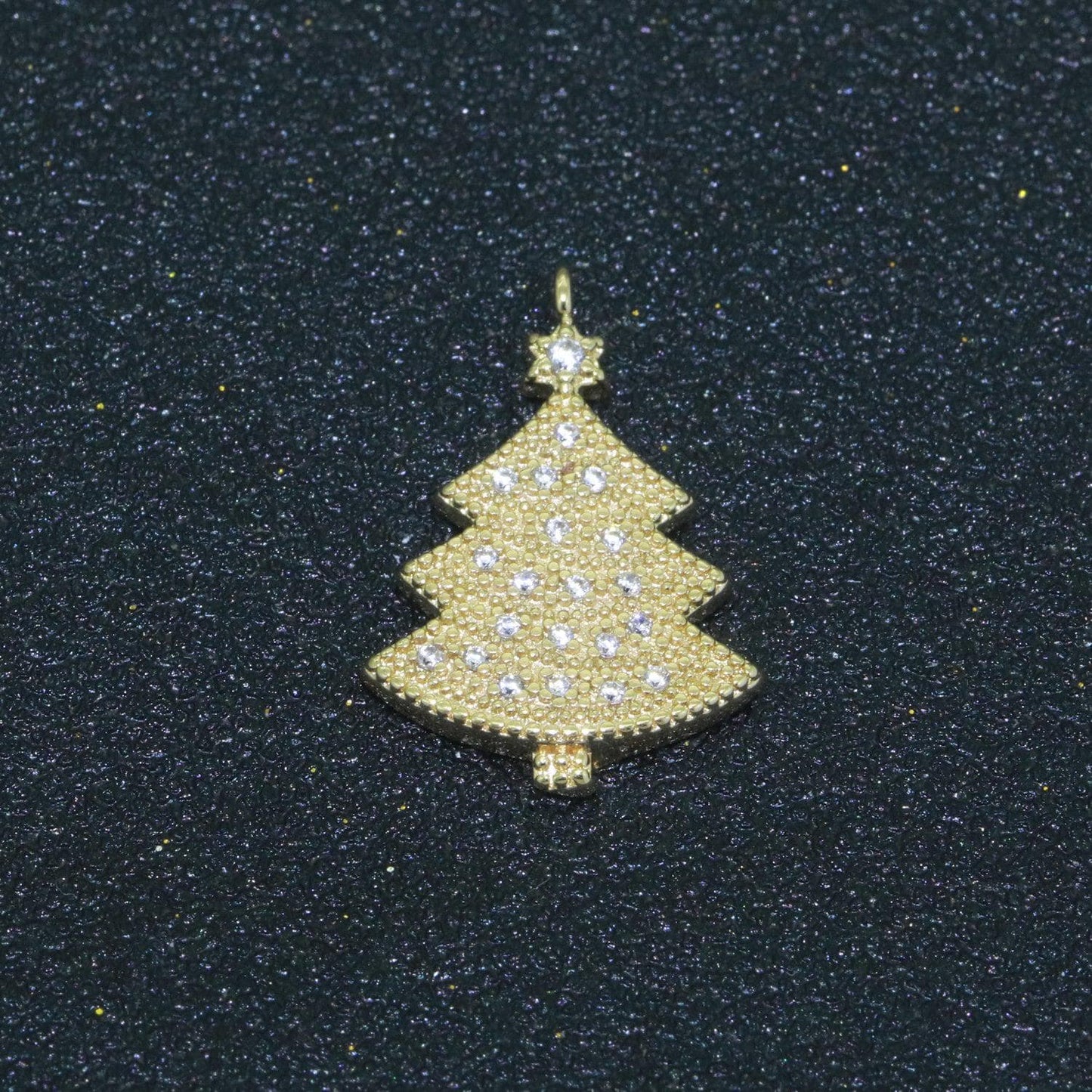 Dainty christmas charms micro pave holiday collection santa, stocking, snow man, reindeer, tree pendant jewelry necklace bracelet earring