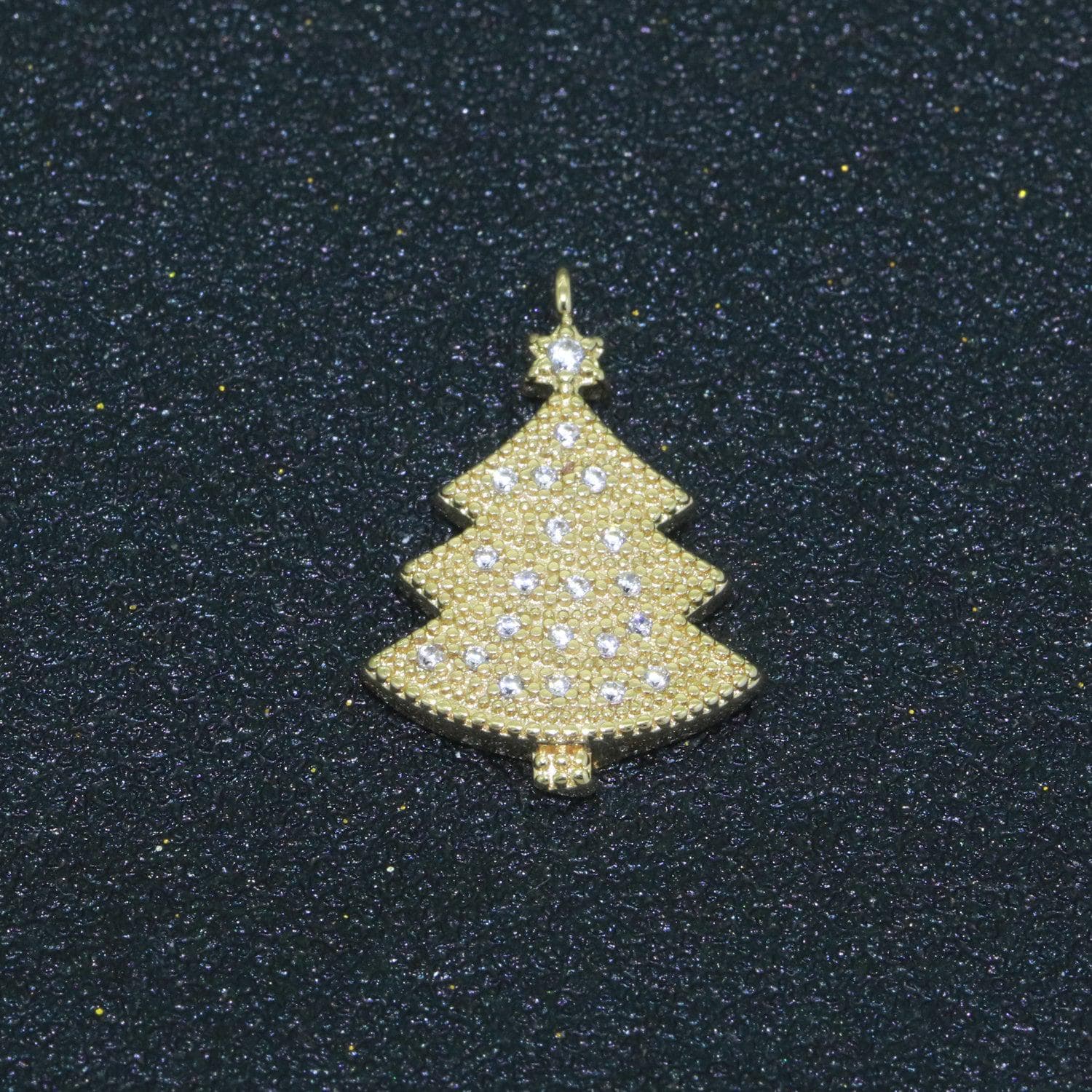 Dainty christmas charms micro pave holiday collection santa, stocking, snow man, reindeer, tree pendant jewelry necklace bracelet earring