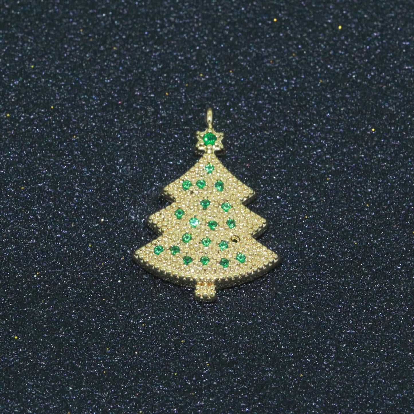 Dainty christmas charms micro pave holiday collection santa, stocking, snow man, reindeer, tree pendant jewelry necklace bracelet earring