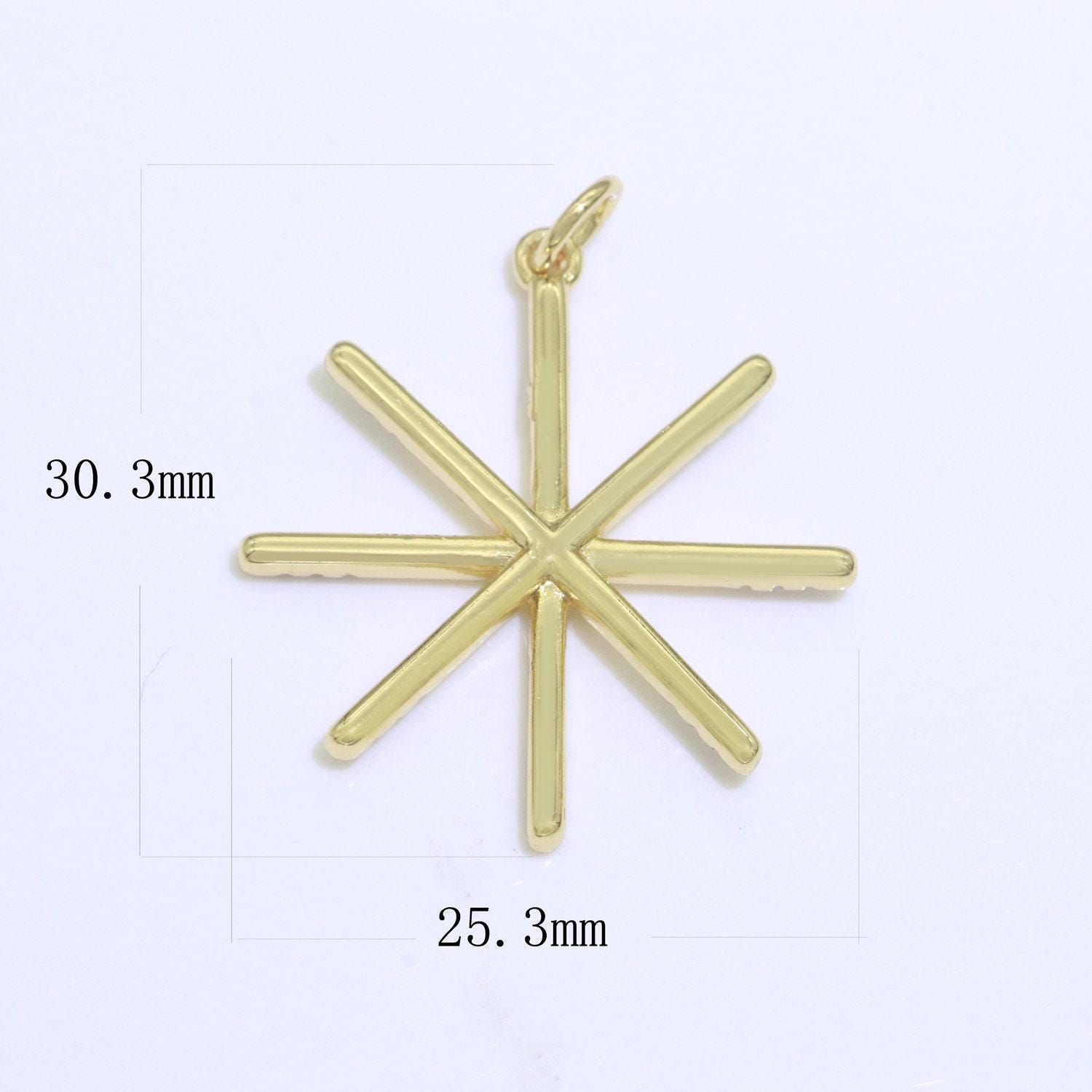 Mini star charm gold stick star charm celestial jewelry star key charm dainty small charm