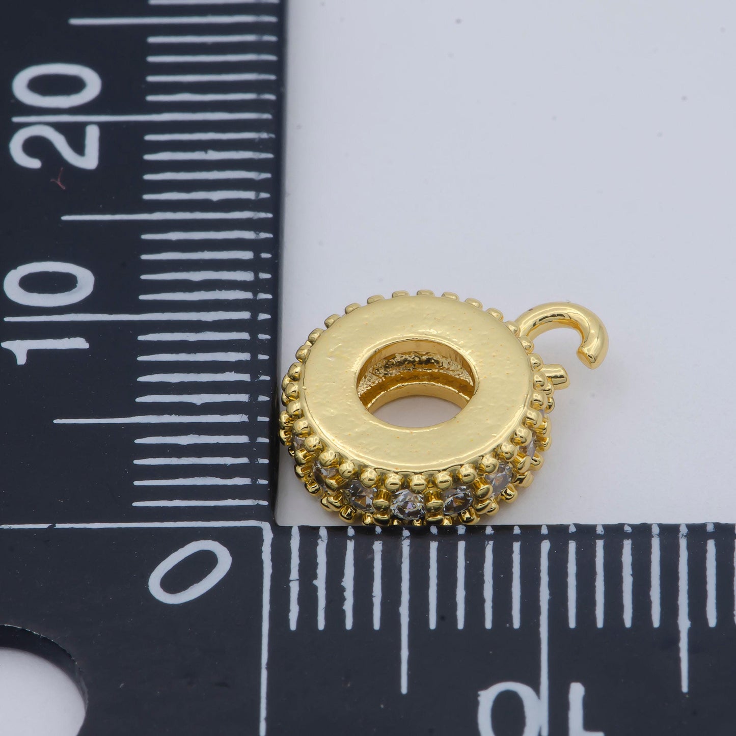 Gold filled bail connector,bead bails,gold bead spacer bail charm holder, 10mm bracelet bails