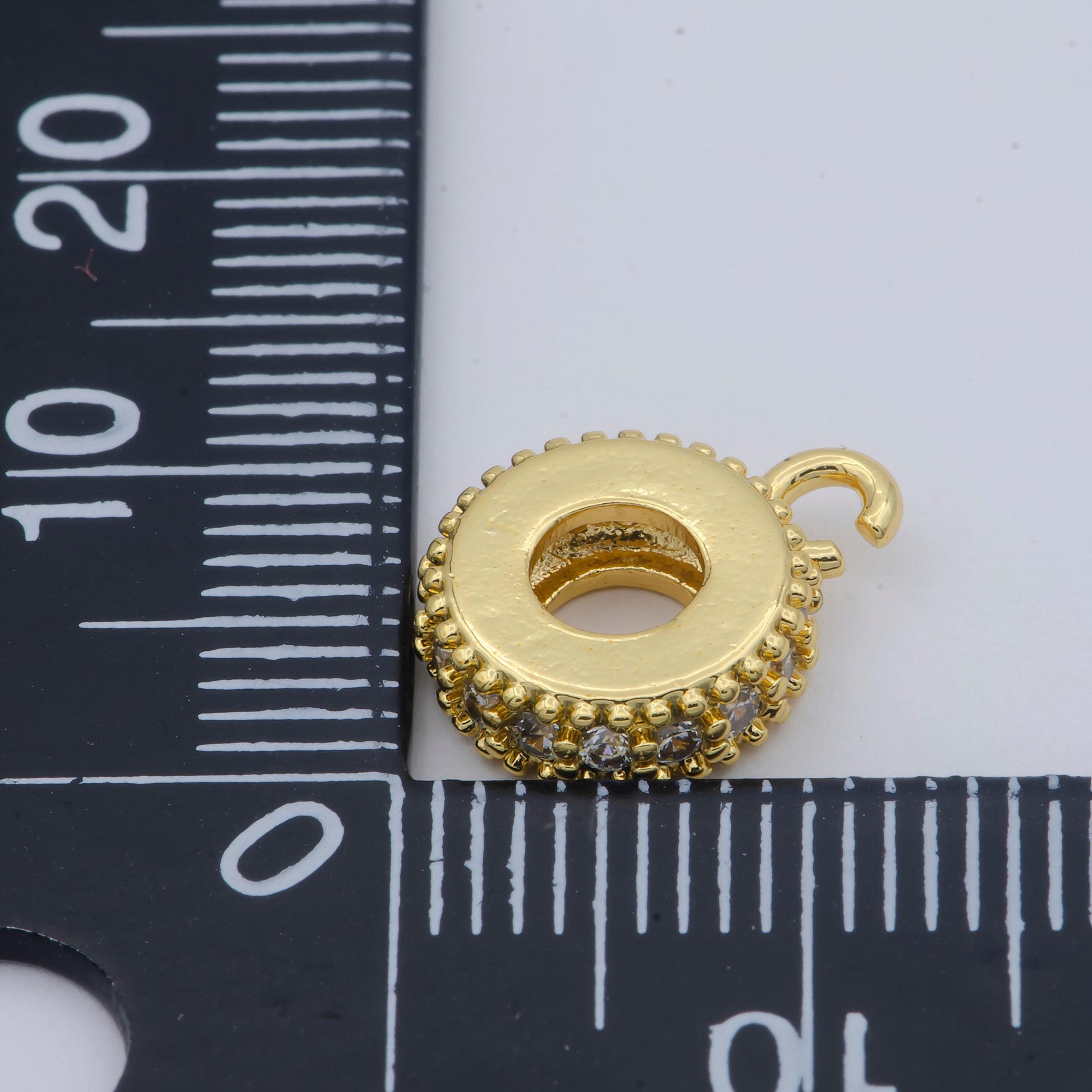 Gold filled bail connector,bead bails,gold bead spacer bail charm holder, 10mm bracelet bails