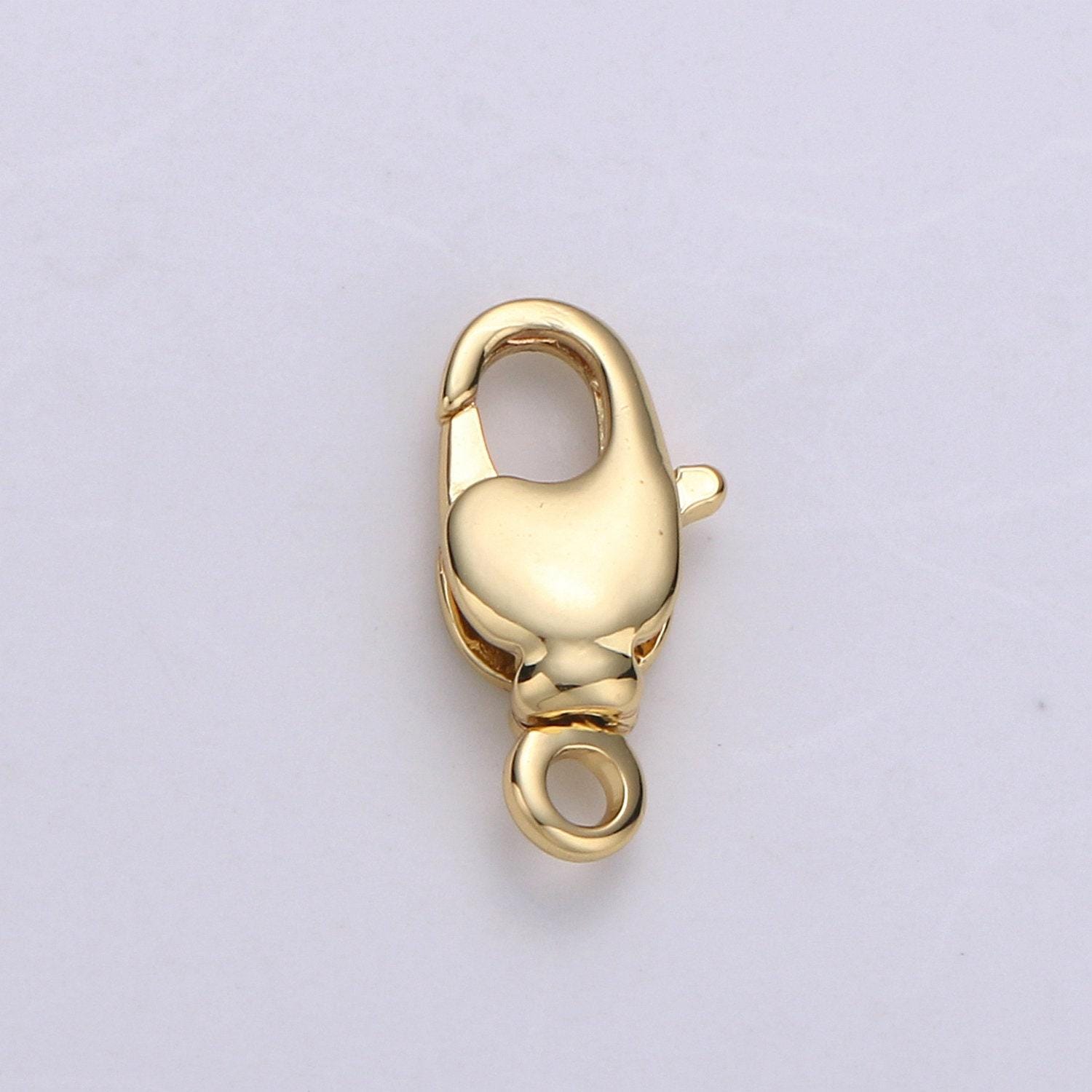1pc wholesale lobster clasp 17.5 x 9mm, 14.8 x 7.5mm gold,lobster claw with jump ring for jewelry necklace bracelet anklet making,l-82, k342