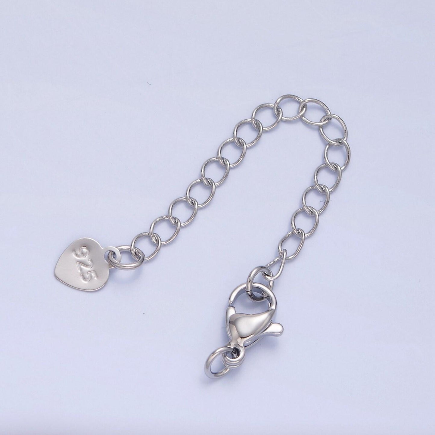 Heart gold filled lobster clasp with chain extender | l-678, l-775