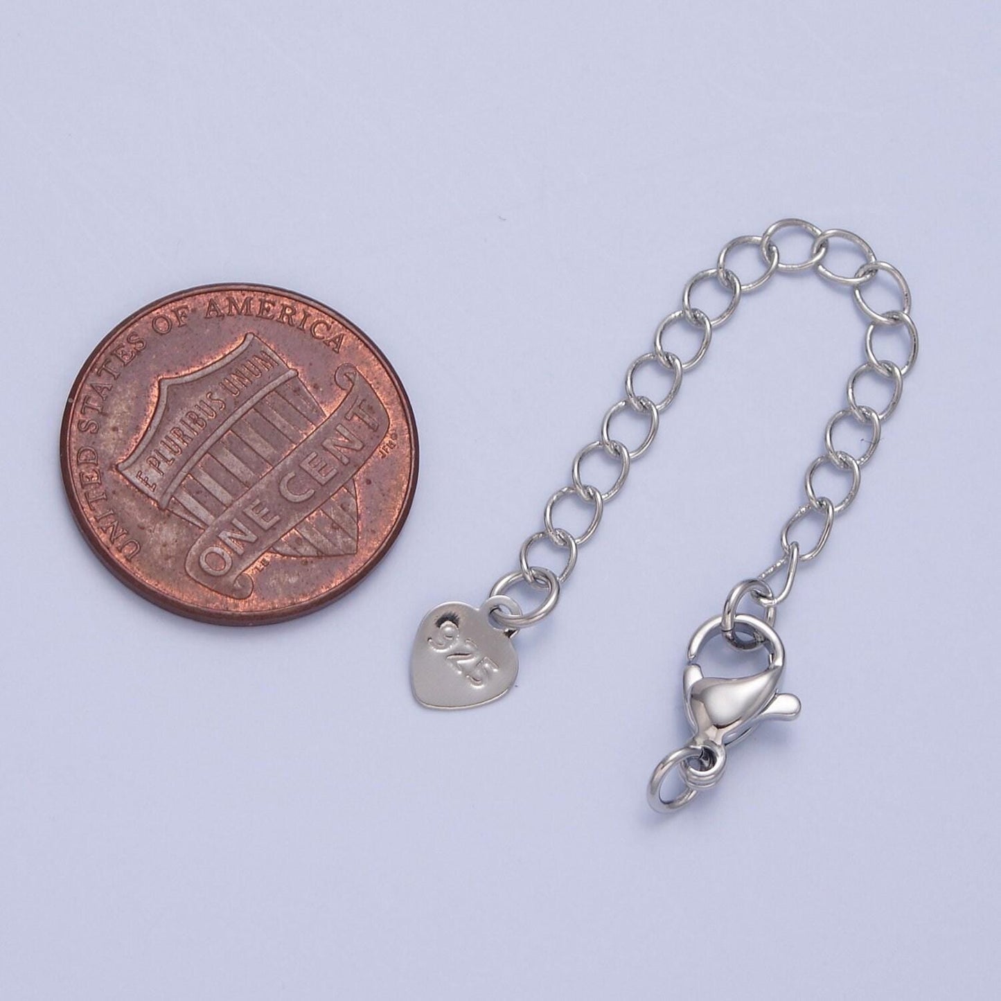 Heart gold filled lobster clasp with chain extender | l-678, l-775