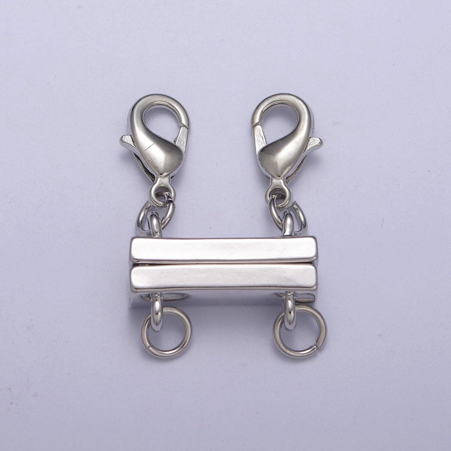 Layered necklace detangler clasp magnetic necklace detangler, multiple strand chain necklace / bracelet component