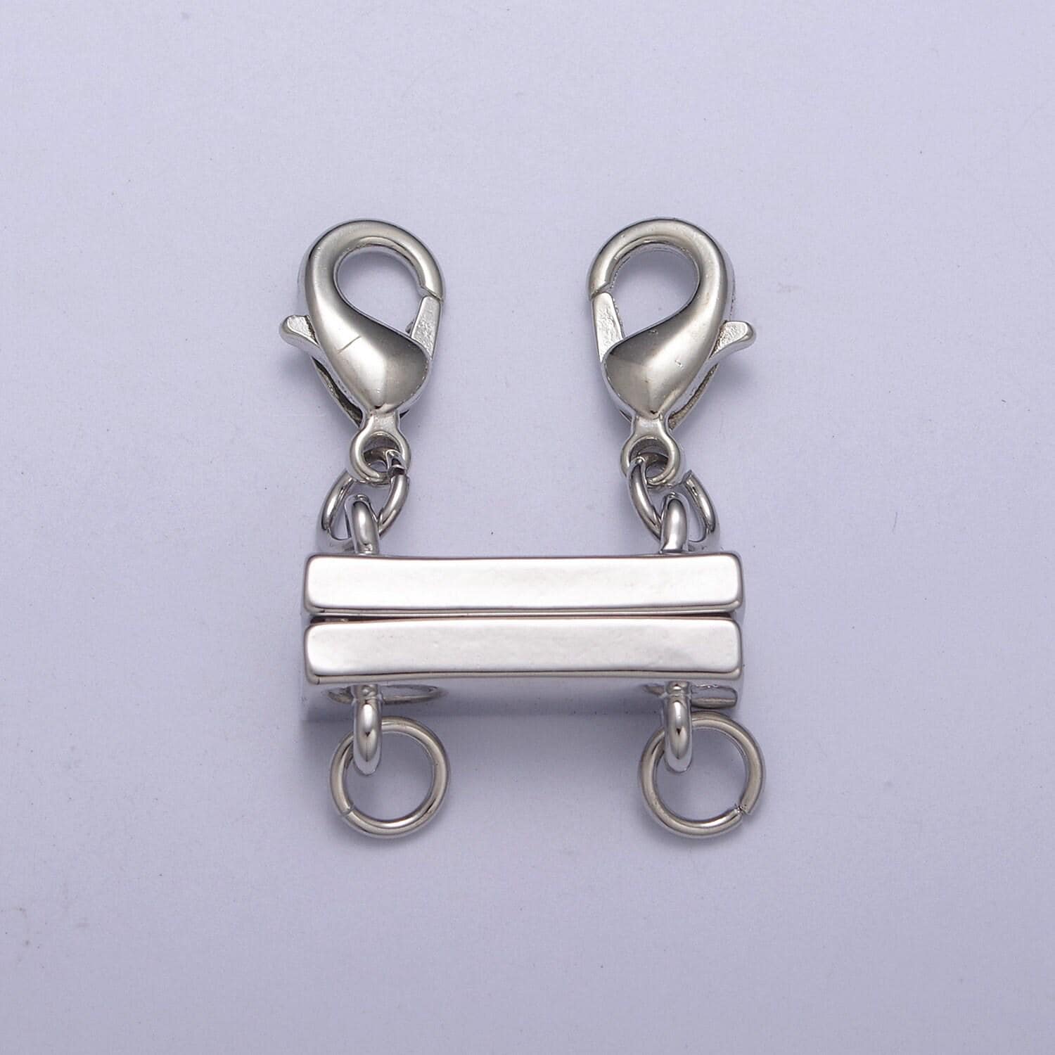 Layered necklace detangler clasp magnetic necklace detangler, multiple strand chain necklace / bracelet component