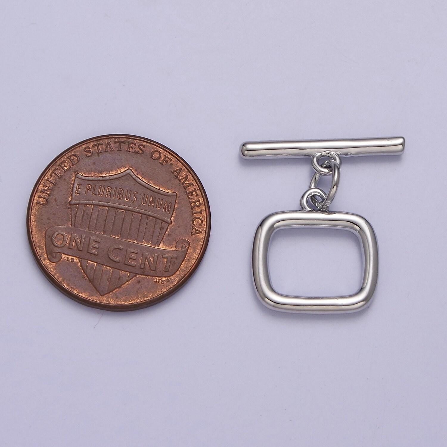 24k gold filled square toggle clasp, jewelry clasp ot clasp findings l-717