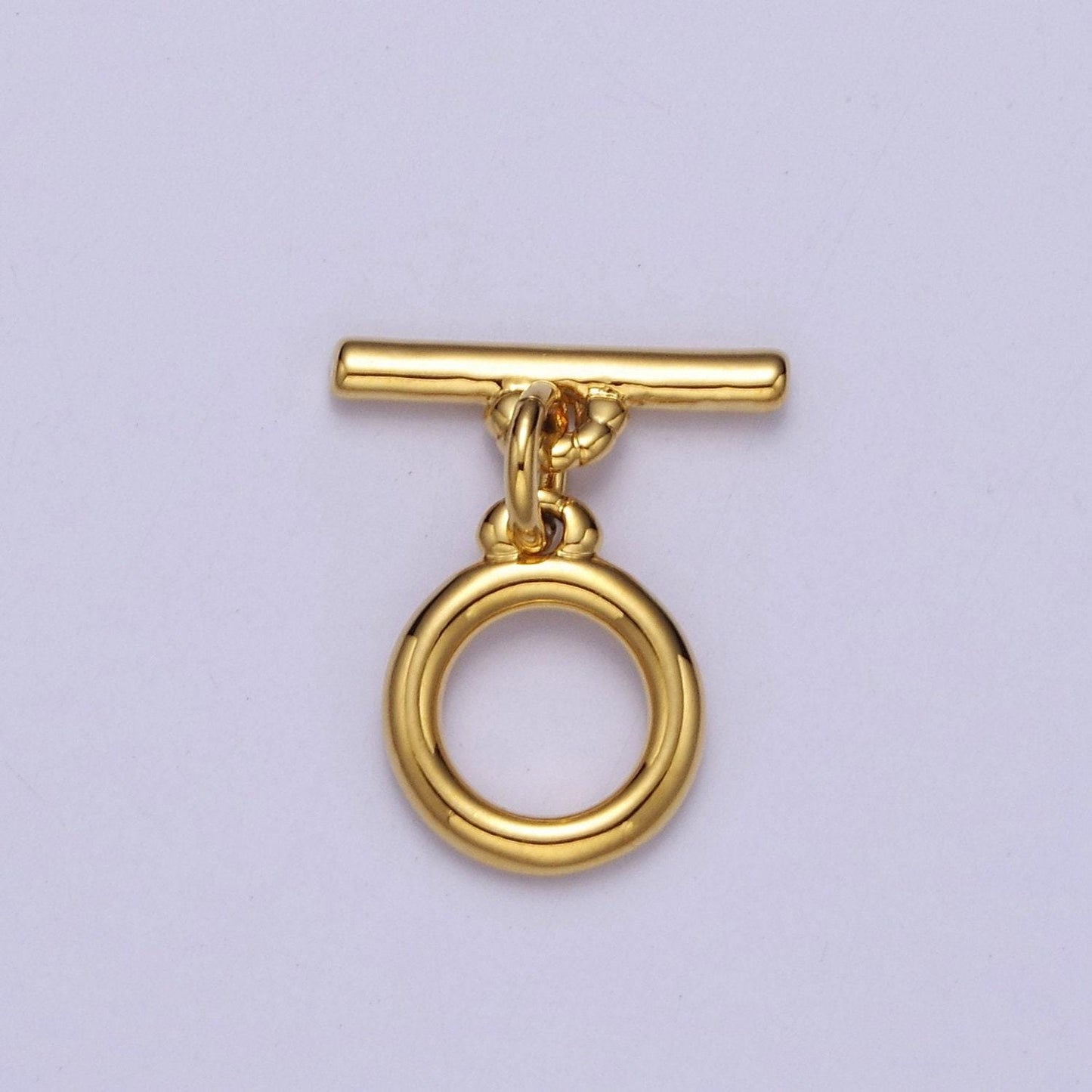 Mini gold round toggle clasp, bracelet necklace jewelry clasps, 24k gold filled ot clasp l-715
