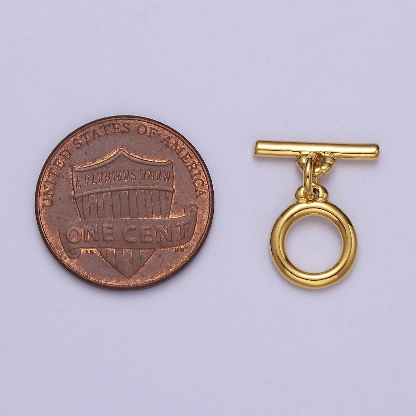 Mini gold round toggle clasp, bracelet necklace jewelry clasps, 24k gold filled ot clasp l-715