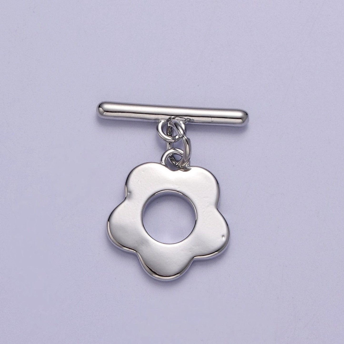24k gold filled flower toggle clasp, jewelry clasp ot clasp findings l-711