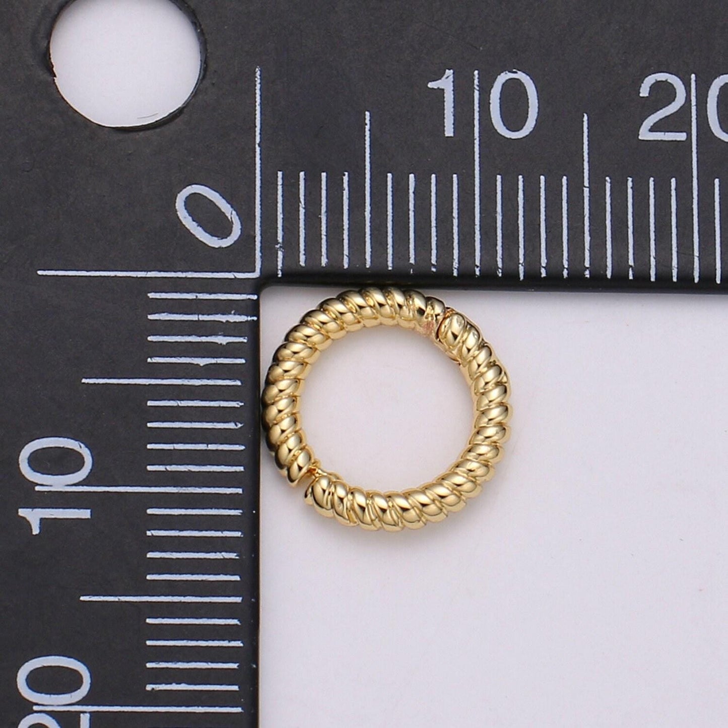 1 pc twisted gold spring gate ring, 11 mm marine rope push gate ring, charm holder clasp for connector, wristlet holder supp-1003, 1004