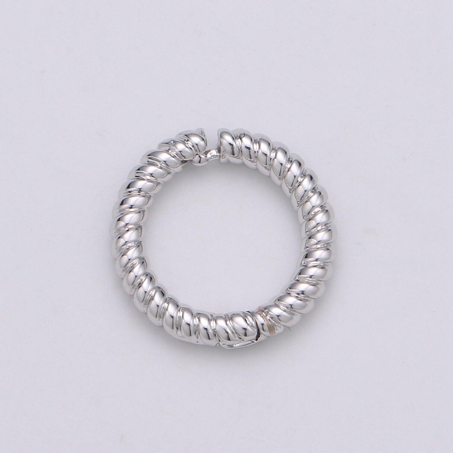1 pc twisted gold spring gate ring, 11 mm marine rope push gate ring, charm holder clasp for connector, wristlet holder supp-1003, 1004