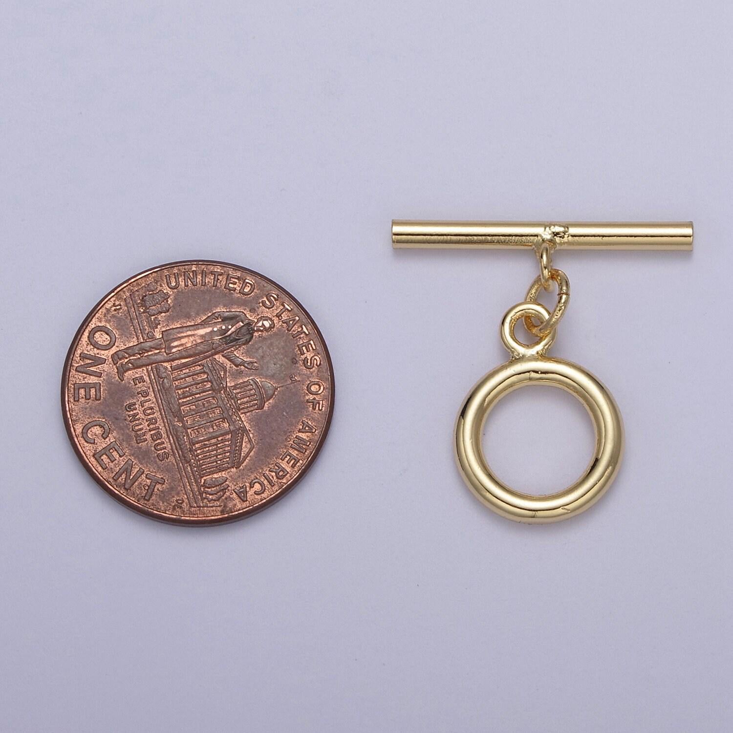 Minimalist classic gold toggle clasps gold filled ot clasp wholesale findings l-679