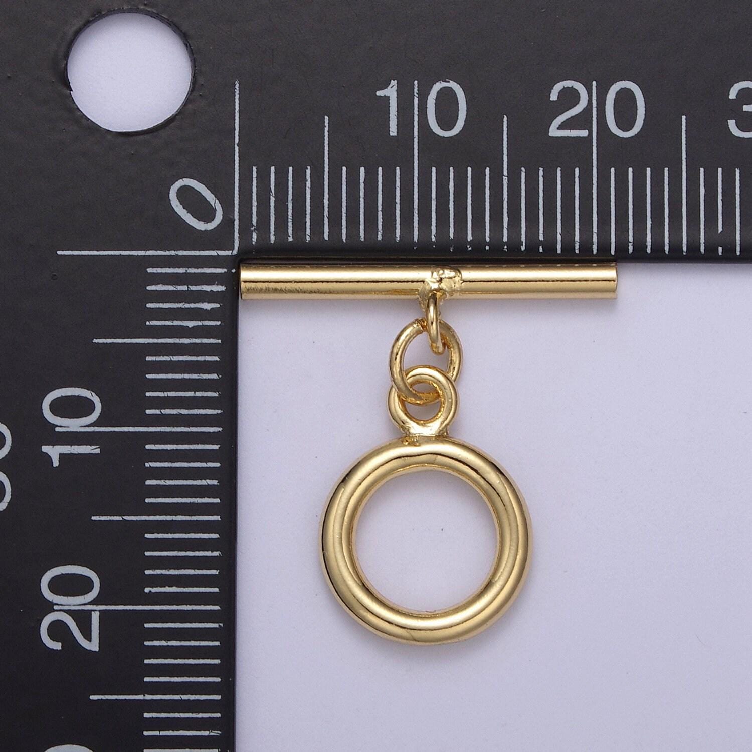 Minimalist classic gold toggle clasps gold filled ot clasp wholesale findings l-679